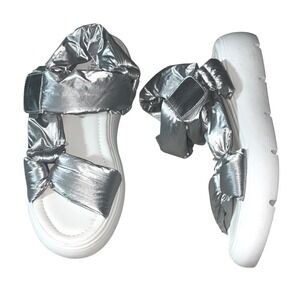 Seychelles Italy Light Up Platform Metallic Sandals sz 8.5 MINT!